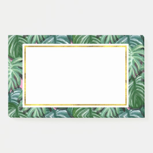 Post-it® Feuillage Feuille tropical vert & vert (Devant)