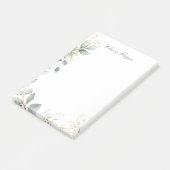 Post-it® Feuillage vert et doré (Incliné)