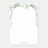 Post-it® feuillage vert nom personnalisé (Devant)