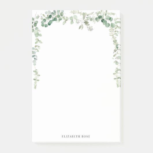 Post-it® feuillage vert nom personnalisé (Devant)