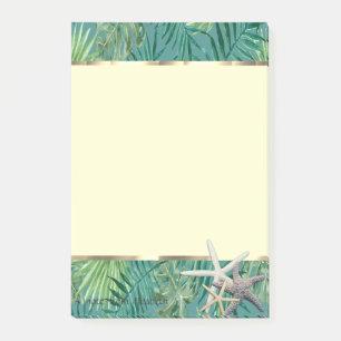 Post-it® Feuille de palme moderne, poisson d'étoiles