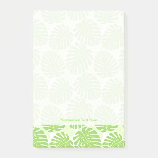 Post-it® Feuille de plante tropicale - motif de Monstera (Devant)