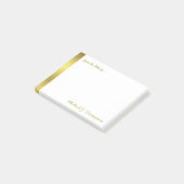 Post-it® Feuille d'or élégante moderne (Incliné)