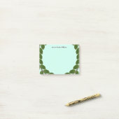 Post-it® Feuille verte personnalisée (Sur un bureau)
