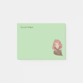 Post-it® Feuilles aquarelle et caractère fille arbre (Devant)