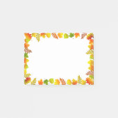 Post-it® Feuilles automnales en blanc (Devant)