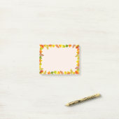Post-it® Feuilles automnales sur le beige clair (Sur un bureau)