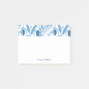Post-it® Feuilles bleus tropicaux personnalisés
