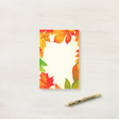 Post-it® Feuilles d'automne (Sur un bureau)
