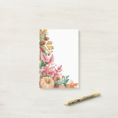 Post-it® Feuilles d'automne et Citrouille Cheer (Sur un bureau)