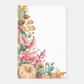 Post-it® Feuilles d'automne et Citrouille Cheer (Devant)