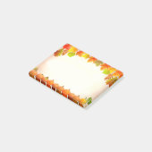 Post-it® Feuilles d'automne et citrouilles sur parchemin (Incliné)