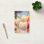 Post-it® Feuilles d'automne rustiques Citrouilles colorées (Bureau)