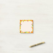 Post-it® Feuilles d'automne sur fond beige clair (Sur un bureau)