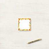 Post-it® Feuilles d'automne sur fond blanc (Sur un bureau)