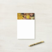 Post-it® Feuilles de Érable Tombées Jaune Automne Nature (Sur un bureau)