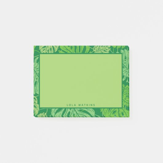 Post-it® Feuilles de Monstera Tropical (Devant)