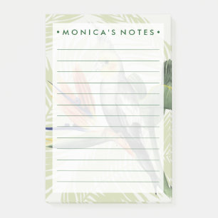 Post-it® Feuilles de palmiers à oiseaux noirs