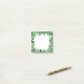 Post-it® Feuilles de palmiers verts, jungle feuillage vert  (Sur un bureau)