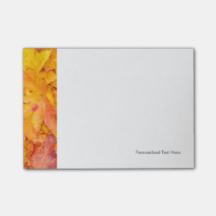 Post-it® Feuilles D'Érable Rouge Et Jaune Décoratives Autom