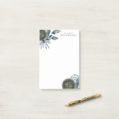 Post-it® Feuilles D'Or Bleu Géométrique Turquoise Du Bureau (Sur un bureau)