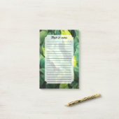 Post-it® Feuilles tropicales, botanique abstraite, jungle, (Sur un bureau)