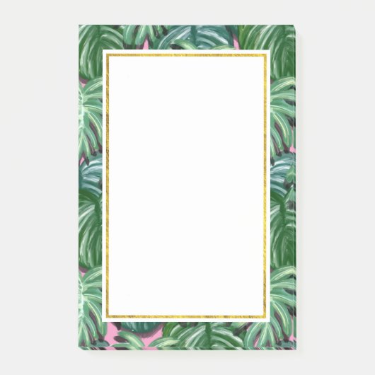 Post-it® Feuilles tropicales vertes exotiques (Devant)
