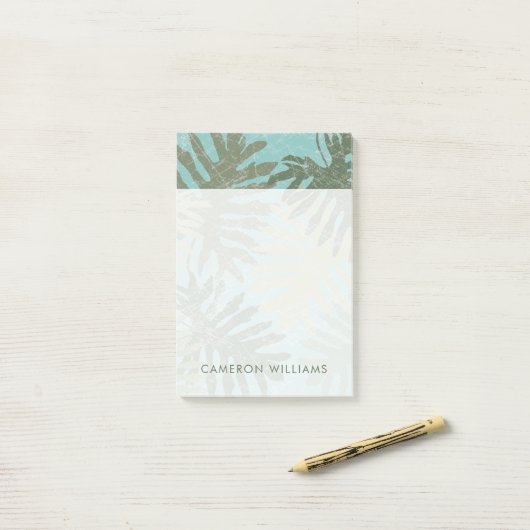 Post-it® Feuilles tropicaux défraîchis (Sur un bureau)