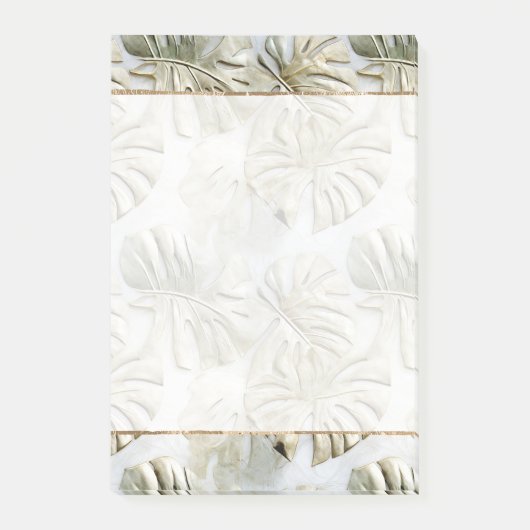 Post-it® Feuilles tropicaux Gold Green (Devant)