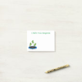 Post-it® Fèves mignonnes saut trampoline dessin animé illus (Sur un bureau)