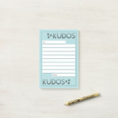 Post-it® Fiançailles couleur personnalisé valorise la recon (Sur un bureau)