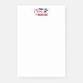 Post-it® Fier maman d'une Marine (Devant)