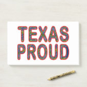 Post-it® Fière Bleuet du Texas Fier (Sur un bureau)