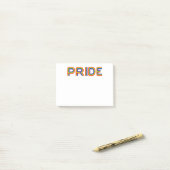 Post-it® Fierté| Rainbow Letters (Sur un bureau)