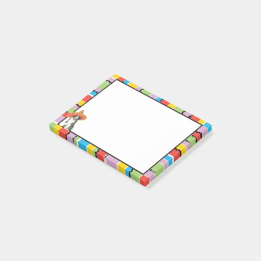 Post-it® Fiesta border collie (Incliné)