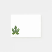 Post-it® Fig arbre Single Green leaf closeuse isolé (Devant)