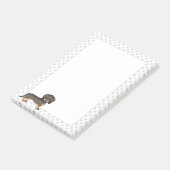 Post-it® Fil de sanglier Haired Dachshund Dessin dessiné Ch (Incliné)