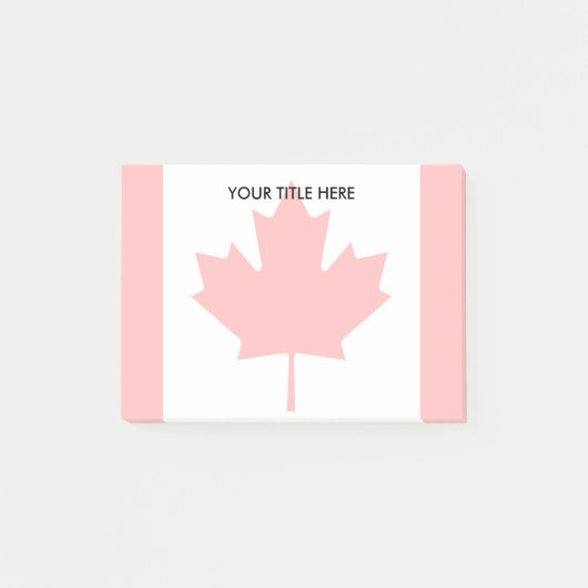 Post-it® Filigrane canadienne de drapeau de feuille d'érabl (Devant)