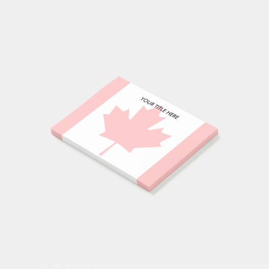 Post-it® Filigrane canadienne de drapeau de feuille d'érabl (Incliné)