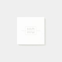 Filigrane de Monogramme moderne élégant blanc prof