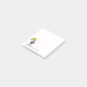 Post-it® Fille Avec Parapluie Jaune En Aquarelle (Incliné)