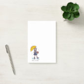 Post-it® Fille Avec Parapluie Jaune En Aquarelle (Bureau)