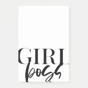 Post-it® Fille Boss Black Text Business Femme