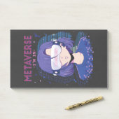Post-it® Fille d'anime lunettes de réalité virtuelle Notes (Sur un bureau)