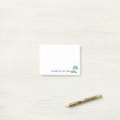 Post-it® Fille dansant sous la pluie (Sur un bureau)