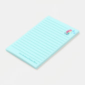 Post-it® Fille de sirène mignonne plage personnalisée avec (Incliné)