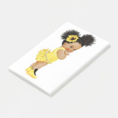 Post-it® Fille de tournesol afro-américaine fillePost-It No (Incliné)