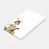 Post-it® Fille des années 1920, les années 70 femme rétro (Incliné)