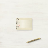 Post-it® Fille Élégante Fleurs Élégantes, Perles - Personna (Sur un bureau)