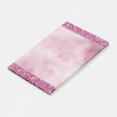 Post-it® Fille Glitzy Parties scintillant rose (Incliné)